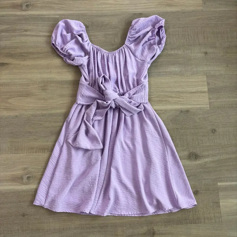 Altar'd State Light Purple Short Sleeve Dress Women Size Small